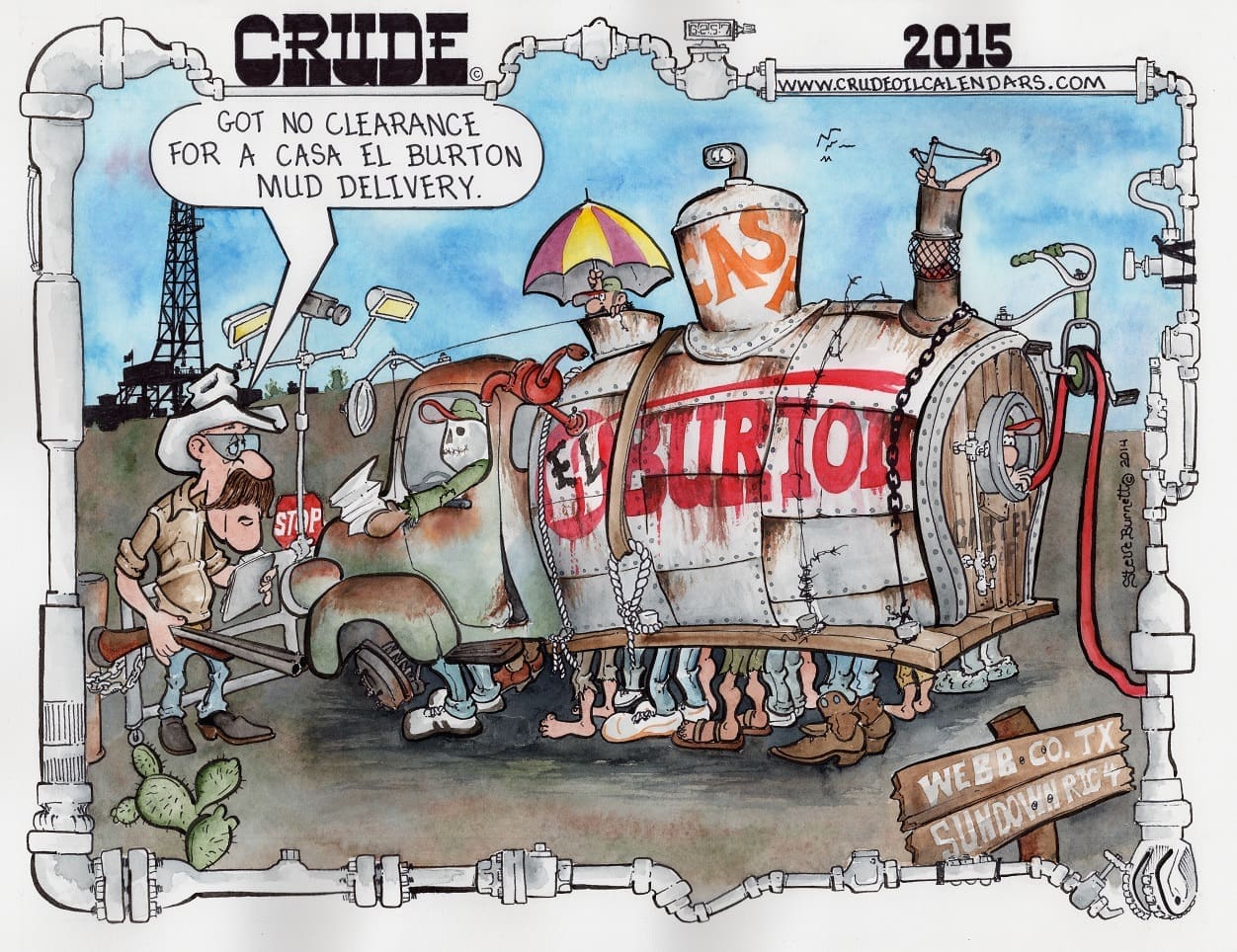 Oilman Cartoon: Cartel E & P/South Texas Drilling Rig Security - OILMAN ...