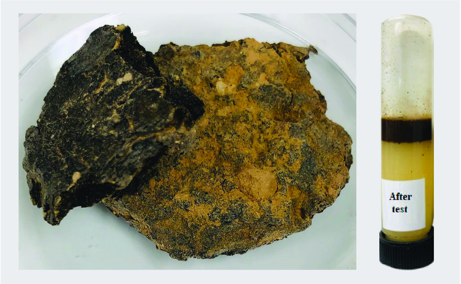 Figure 2. Dispersed wax after DWRT