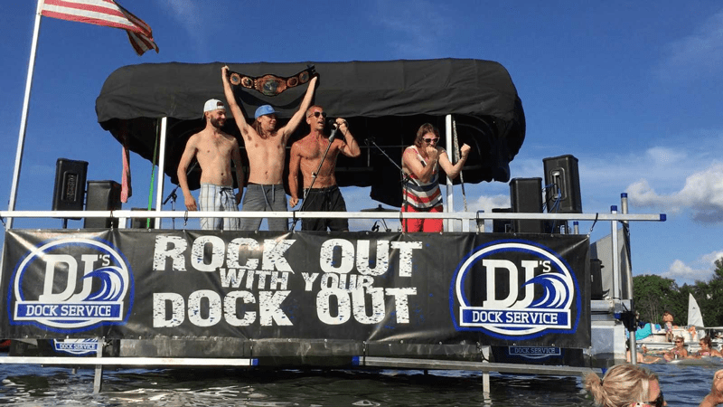Green was invited on stage to spread his message during the huge 4th of July celebration in Lakes Country, Minnesota, for Rock Out With Your Dock Out.